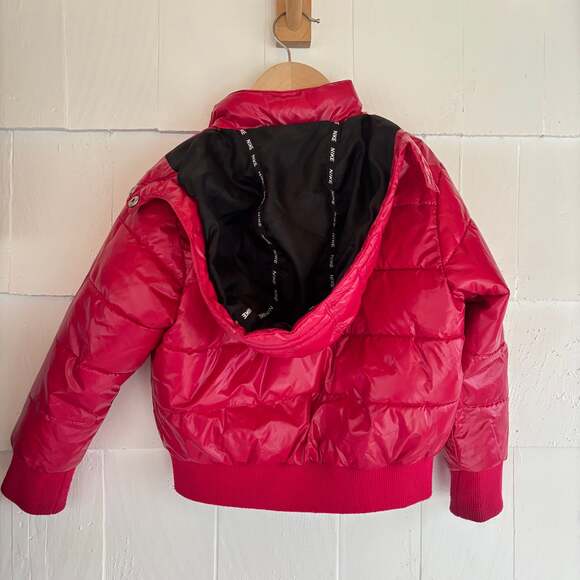 Nike Toddler Girl's Pink Hooded Puffer Jacket Size 2T - Picture 5 of 5